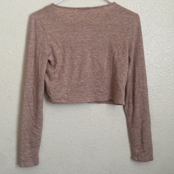 Zara • Tan Button-Down Long Sleeve Cardigan 🤎 - Picture 3 of 5